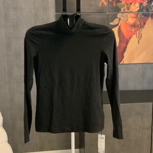 Marc Cain Sport Black Long-Sleeve Mock Neck Top N2 / 4